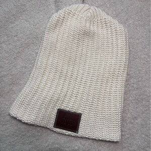 Love Your Melon Cream Knit Beanie